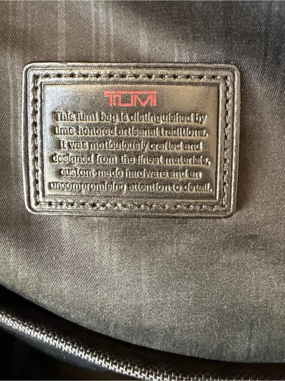 Tumi durable backpack